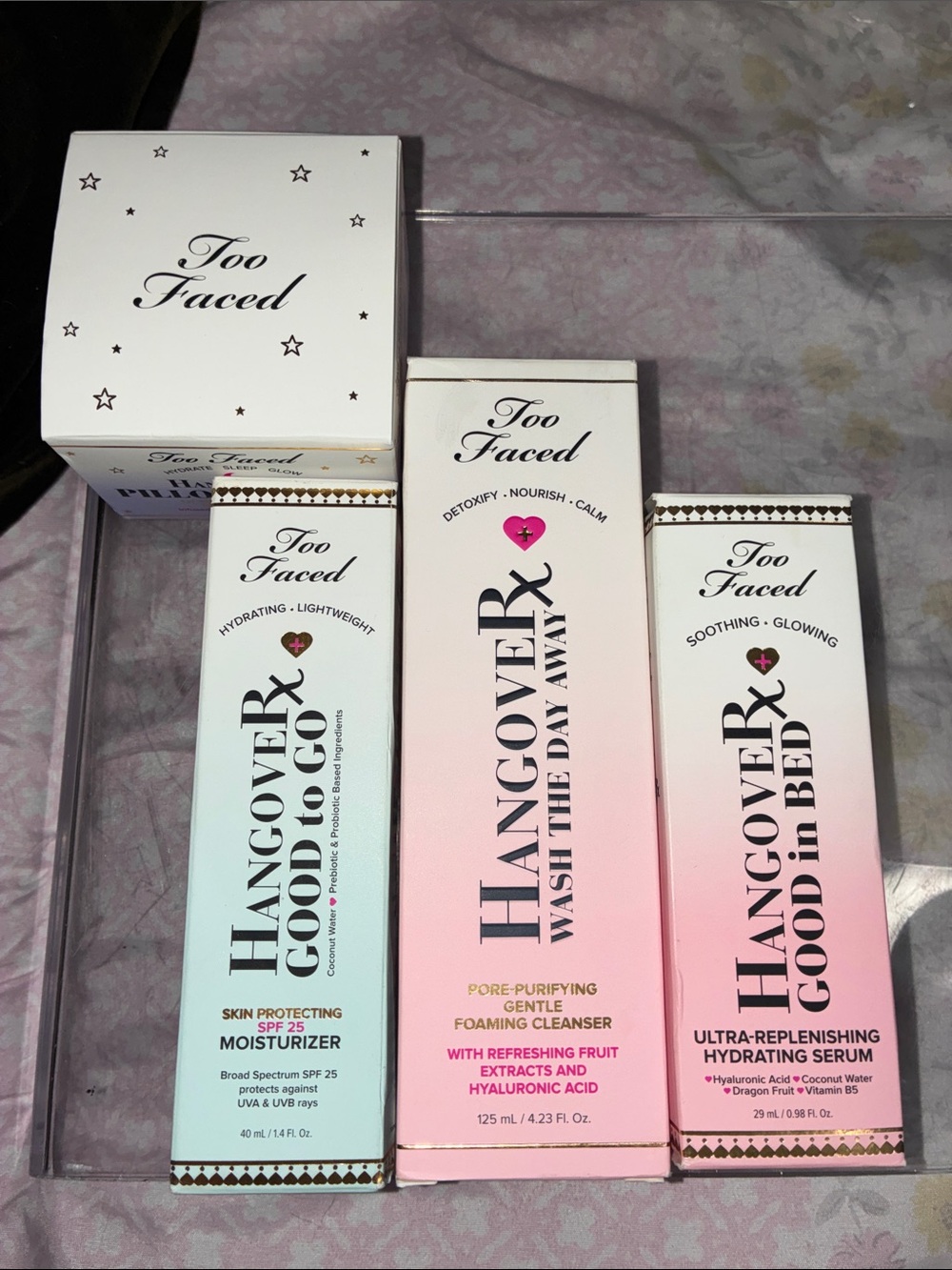 Too Faced Hangover skincare Collection